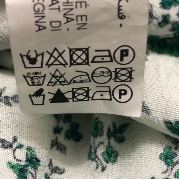 Zara | Cottagecore Green White Floral Tiered Maxi Dress XS - Picture 15 of 16